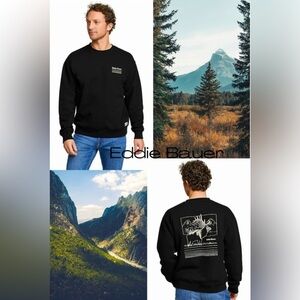 Vintage Eddie Bauer Crewneck sweatshirt large signature soft mountain elk
